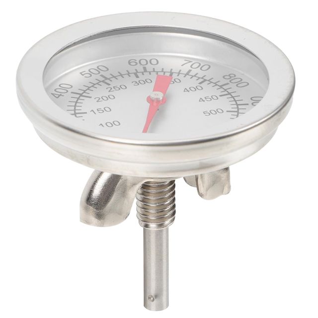 Angoily Thermomètre de Cuisson en Acier Inoxydable Double Métal Thermomètre pour Barbecue et Four Indicateur de Température Précis en ℃/℉ Outil Polyvalent Cuisine et Rôtissage
