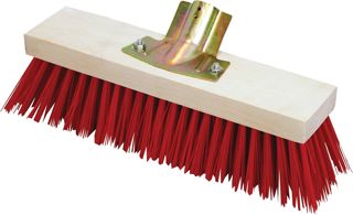 Leborgne - Balai de Cantonnier Medium Sans Manche - Brosserie d'Extérieur pour Sols Goudronnés, Trottoirs, Caniveaux et Béton - 32 cm - Poils PVC 70 mm Ø 1 mm