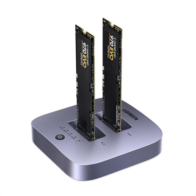 UGREEN Station d'accueil M.2 NVMe 20Gbps USB 3.2 Gen 2 Boîtier SSD NVMe