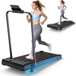 Tapis de Course 4 en 1 Pliable avec Pente 7% – Tapis de Marche Électrique 8 km/h, Moteur 2,5 CV, Système d’Amorti Avancé, Écran LCD, Cadre Renforcé, 130 kg Max – pour Maison & Bureau