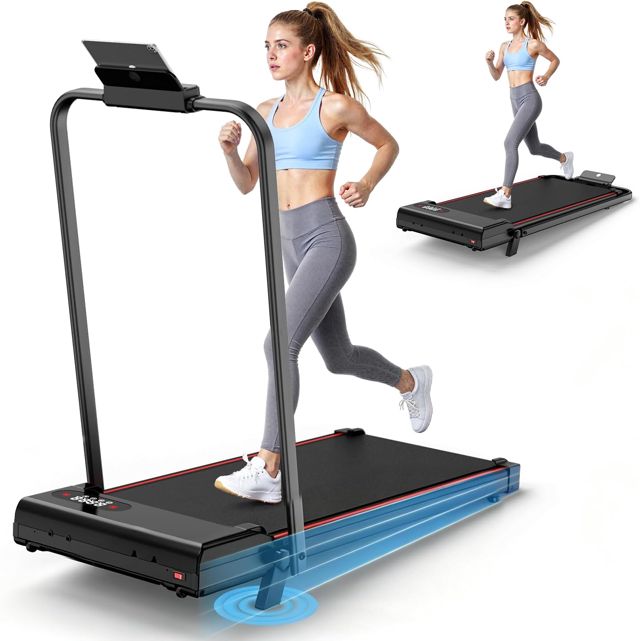 Tapis de Course 4 en 1 Pliable avec Pente 7% – Tapis de Marche Électrique 8 km/h, Moteur 2,5 CV, Système d’Amorti Avancé, Écran LCD, Cadre Renforcé, 130 kg Max – pour Maison & Bureau