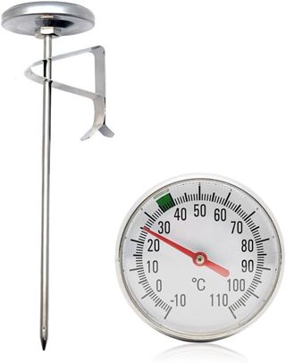 Thermomètre de cuisson en acier inoxydable, pour une lecture instantanée de la viande, barbecue, lait, huile, thé, jauge de température des aliments de cuisine -10 °C à 110 °C