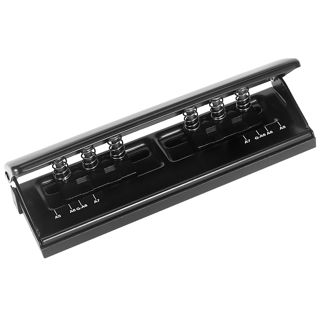Perforateur en Métal Réglable à 6 Trous, A5 A6 A7 6 Ring Punch Avec Marque de Positionnement, 6 Capacités de Feuille Perforateur Pour Planificateur, Personnel, Recharge de Pages de Classeur