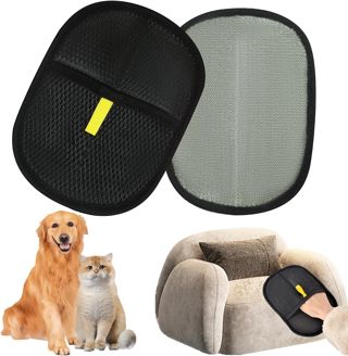 2 pièces Gant Ramasse Poils Animaux,Gants Brosse Anti Poils Animaux