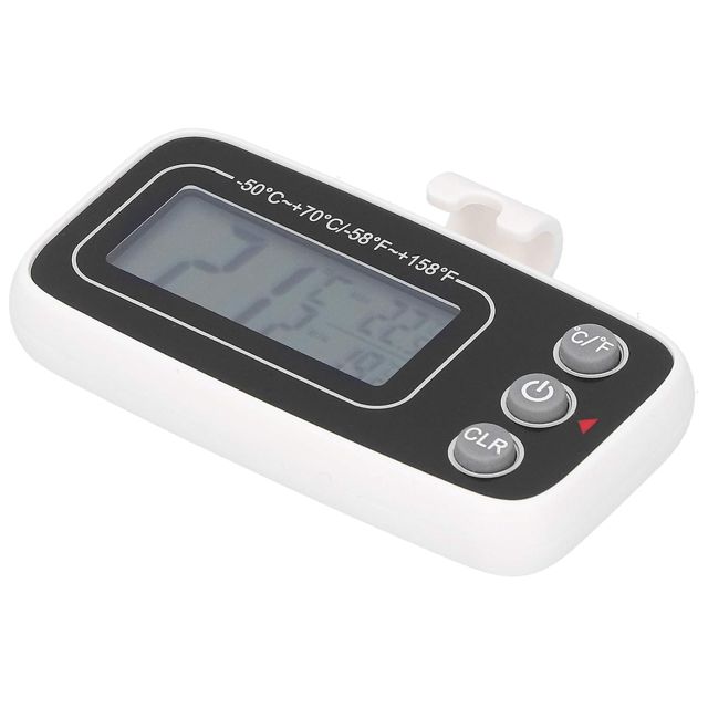 Mini Thermomètre de Réfrigérateur, Thermomètre de Réfrigérateur étanche, Mini Conception étanche, Bonne Performance pour l'extérieur, la Maison, la Cuisine et l'intérieur