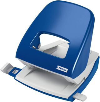 PETRUS 623354 - Taladro de oficina 2 agujeros modelo 62 color azul