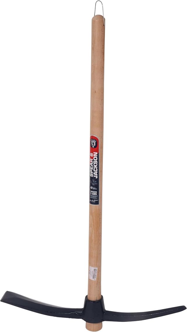 Spear & Jackson 81825 Pioche avec Manche trimatière 2,5 kg