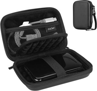 ProCase Pochette pour Disque Dur Externe 2.5", Sacoches et Étuis pour Disque Dur, Compatible avec UnionSine, Seagate, Toshiba Canvio Partner, WD, Samsung SSD, Housse de Protection Universelle -Noir