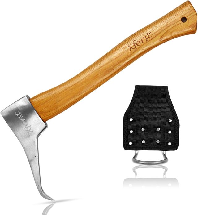 Xforst Sapie à Main X-P500 BX Sappie, Outils forestier. Idéal pour la manutention de Troncs de Bois et de bûches. avec Manche en Bois Hickory américain léger et Solide. Porte Marteau Gratuit.