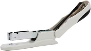 Agrafeuse de Bureau 1 Pièce en Fer et Plastique Blanche pour Dossiers