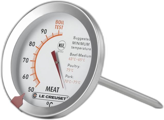Le Creuset Thermomètre à Viande, Celsius, Métal, 98100200000100