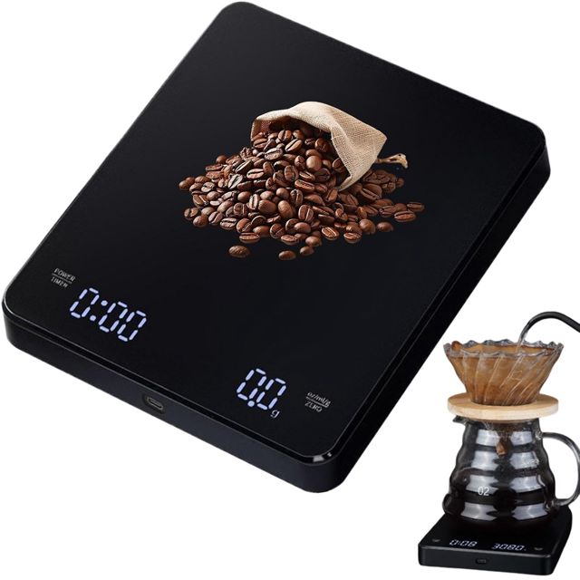 Balance À Café Avec Minuteur Petit écran LED avec unités g/ml