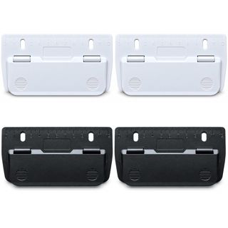 Lot de 4 mini perforatrices de poche pour classeur à 2 trous avec échelle