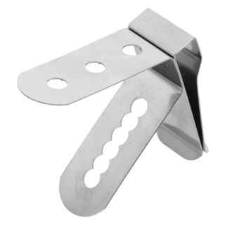 Lurrose Pince Thermomètre Prise Solide en Acier Inoxydable Argenté Outil Multifonction pour Barbecue pour Cuisines Professionnelles et Fabrication de Bière