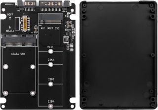 Boîtier Adaptateur SSD M.2 NGFF et MSATA vers SATA III 6Gbps 2,5 Pouces