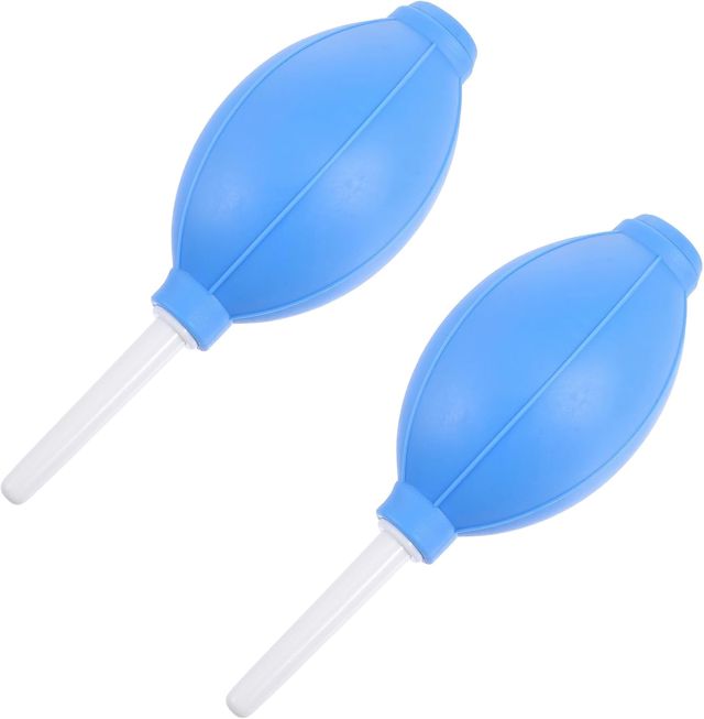 2 Pièces Soufflette à Air en Silicone, Ovale, à Buses Courtes