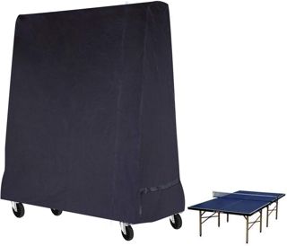 Housse de table de ping-pong (tennis de table) imperméable pour intérieur et extérieur, Noir, 185 x 70 x 165 cm
