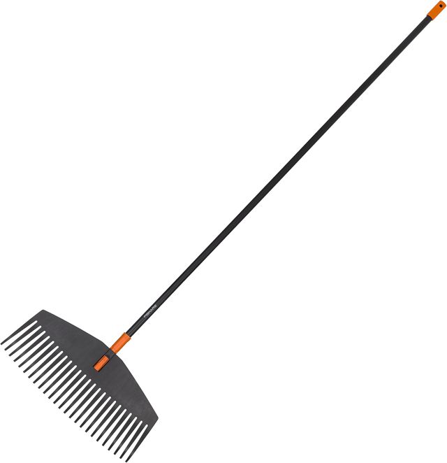 Fiskars Balai à feuilles, 25 dents, Largeur: 52 cm