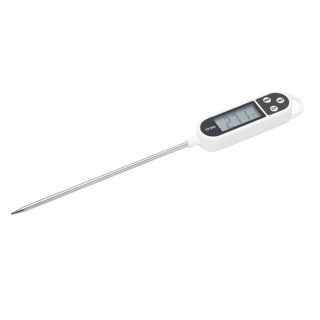 YWBL-WH Thermomètre Alimentaire Thermomètre de Cuisine Numérique à Lecture Instantanée avec Sonde Rapide et Précise pour Barbecue à L', à L'eau, aux Bonbons, à la Viande, Pla