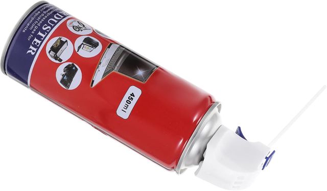Produit Nettoyant Bombe d'air Comprimé 450ml pour Nettoyage Contact Électrique et Dépoussiéreur à Gaz Comprimé pour Fête Clavier