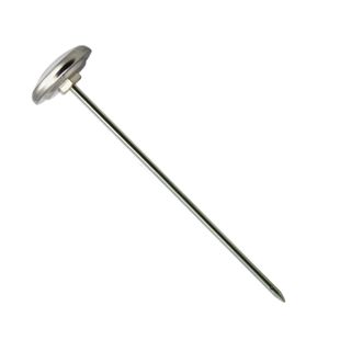 Lurrose Thermomètre Alimentaire en Acier Inoxydable Noir Haute Précision pour Café et Soupe, Mini Gadget Cuisine Sûr, Maison et L'hôtel