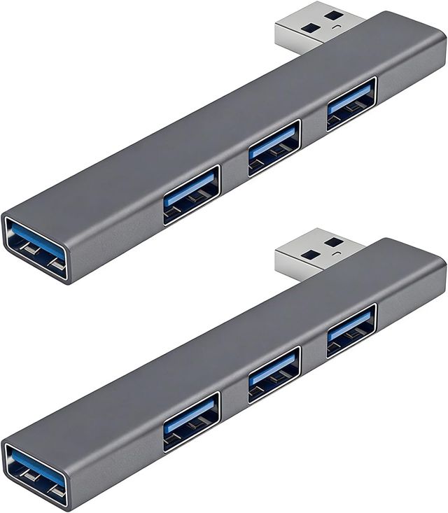 Hub USB à 4 Ports avec Adaptateur USB C vers USB et HDMI, Adaptateur Mac HDMI, Hub USB C Compact pour Ordinateur Portable, Clavier, Souris, Clé USB, Imprimante et Casque