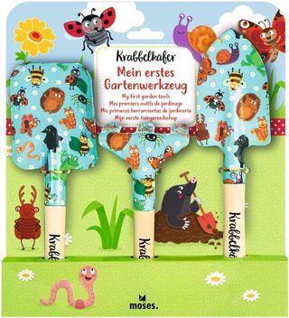 moses. 16142 Ensemble de 3 pièces pour enfants comprenant une pelle de jardin, une pelle à main et un arc de mauvaises herbes Multicolore