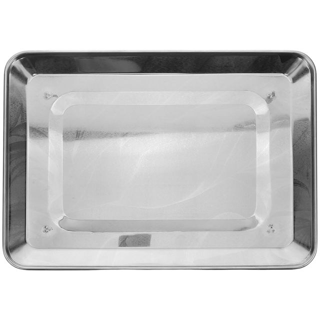 TOYANDONA Plateau Petit de Pesée en Acier Inoxydable Argenté Haute Polyvalence et Stable pour Balance Électronique Cuisine et Cuisson Four