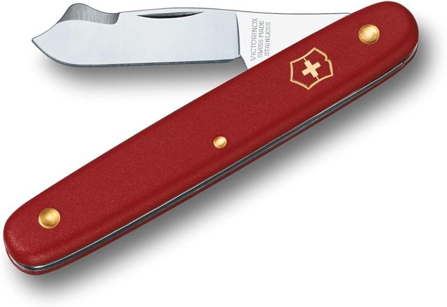 Victorinox Greffoir Combi S Couteau de Jardin, 2 Fonctions, Rouge