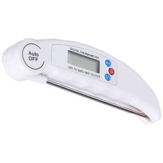 OSALADI Thermomètre Mesure Précise Sonde Anti-poussière Cuisine Pliable Plastique et Acier Inoxydable pour Barbecue et Cuisson des Aliments