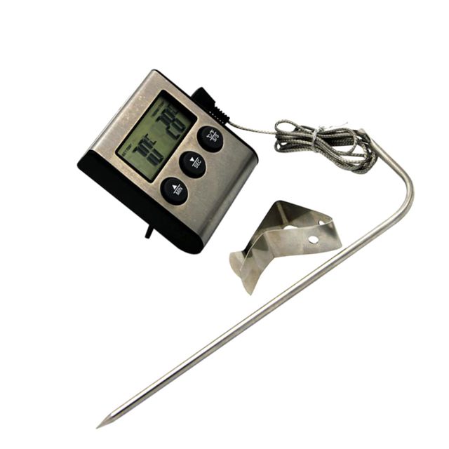 VICASKY Thermomètre Alimentaire à Viande Inox, Lecture Précise Instantanée, Acier Inoxydable, Usage Domestique, Cuisson Four Et Barbecue, Instrument Cuisine Fiable