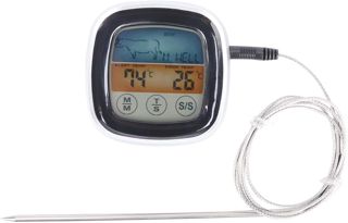 Thermomètre à viande grand écran tactile numérique cuisson thermomètre pour aliments lecture claire thermomètres à ondes pour cuisine BBQ Grill