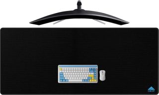 Cacoy 1400x600 mm Grand Tapis de Souris Gaming XXL, Antidérapante Tapis de Clavier et Souris Imperméable, Haute précision et Vitesse, Tapis de Bureau Pour le Bureau et la Maison (Noir)
