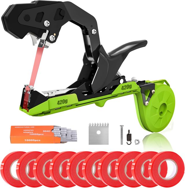 SWANSOFT Machine à Nouer Les Plantes, Machine à Attacher légère de 420g, Machine À Taper pour Tomates Vignobles Arbres Fruitiers Légumes, l'agriculture