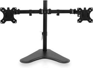 Ewent Support Ecran PC, Support Moniteur pour Écrans LCD LED de 13 à 32 Pouces, Support de Moniteur Simple avec Base Solide, Inclinaison réglable ± 45°, pivotement 360°, VESA 75/100 mm, jusqu'à 8 kg