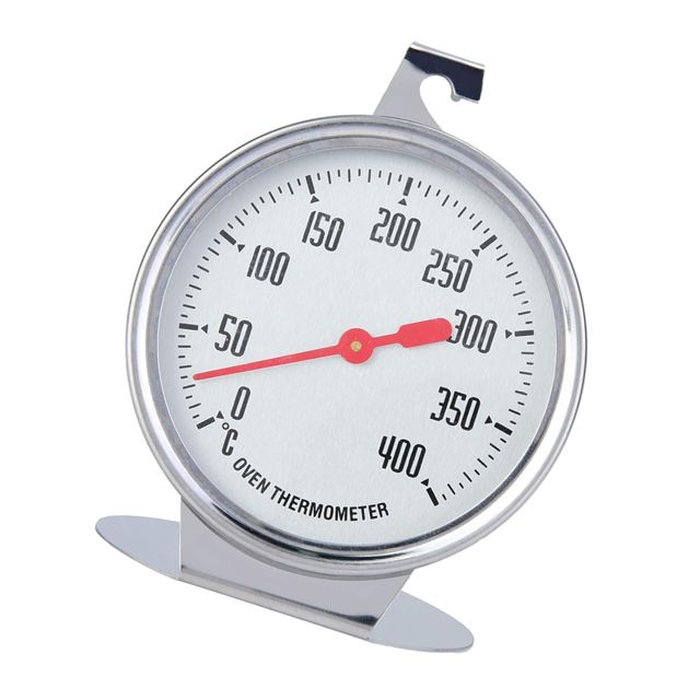 TOPINCN Thermomètre de Four à Cadran Debout, Acier Inoxydable, Gros Calibre, Fournitures de Cuisson de Cuisine, Matériau