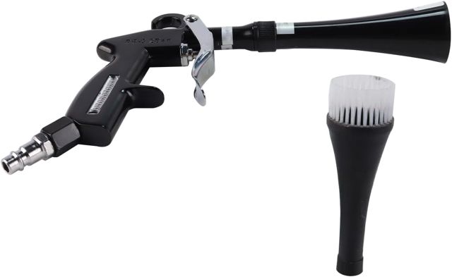 Équipement de Nettoyage d'air comprimé Haute Pression - Outil de soufflage à Sec comprimé avec Brosse pour Le dépoussiérage de l'intérieur de la Voiture