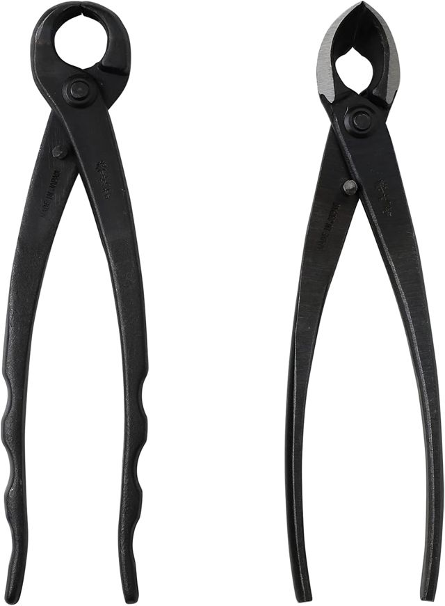 Wazakura Kit Bonsaï 2 Pinces : Concave 200 mm et Coupe-Nœud 210 mm, Japon