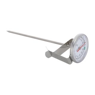 Amosfun Thermomètre Alimentaire Argenté en Acier Inoxydable avec Sonde de Multi-fonction et Mesure Rapide de Température Cuisine