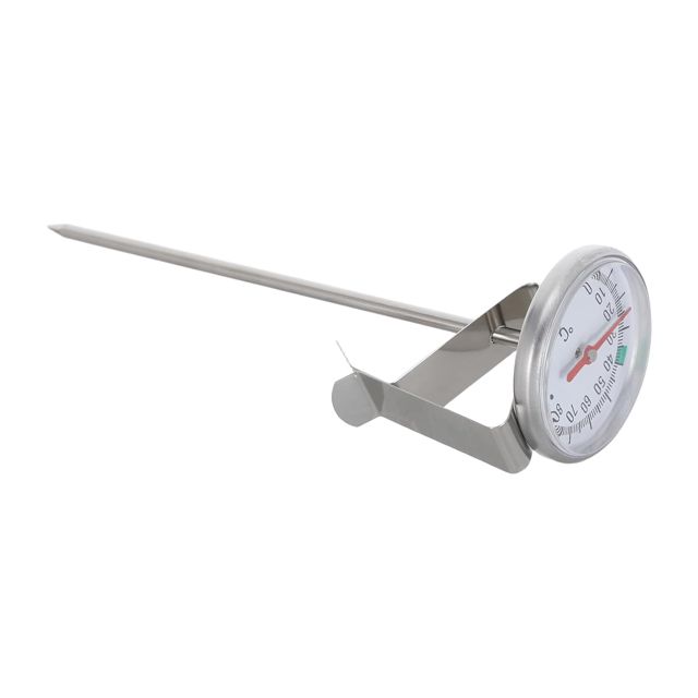 Amosfun Thermomètre Alimentaire Argenté en Acier Inoxydable avec Sonde de Multi-fonction et Mesure Rapide de Température Cuisine