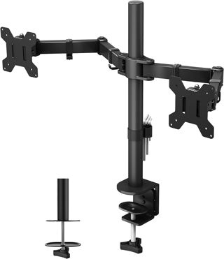 BONTEC Support Ecran PC 2 Ecran 13-27 Pouces, 10 kg par Bras