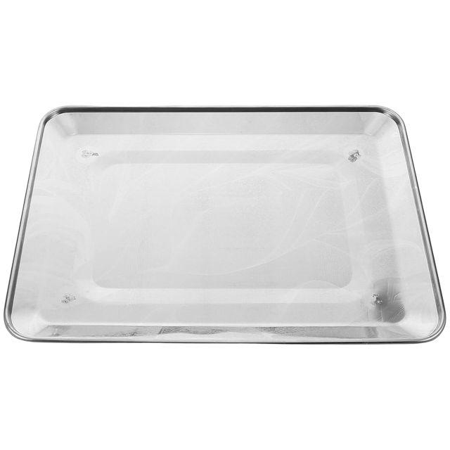 NUOBESTY Plateau Design Stable en Acier Inoxydable Argenté de Pesée pour et Réutilisable Balance Cuisine Adapté aux Balances Commerciales et Fruits