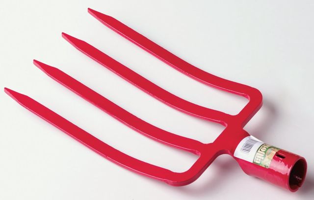 AUSONIA - Fourche à bêcher 4 Dents sans Manche GR 740 cm 25,5 x 18