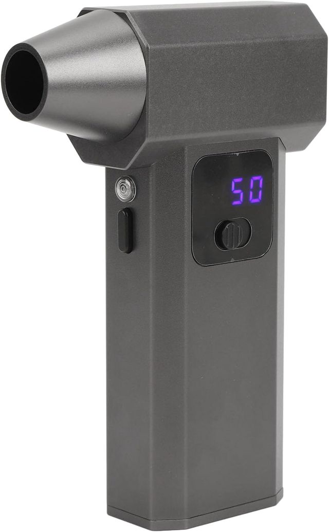 Dépoussiéreur à Air Comprimé, Souffleur à Jet Sec à Vitesse Continue 130 000 Tr/Min avec Affichage LED, Dépoussiéreur d'Air Sans Fil à Régulation Rechargeable pour Ordinateu