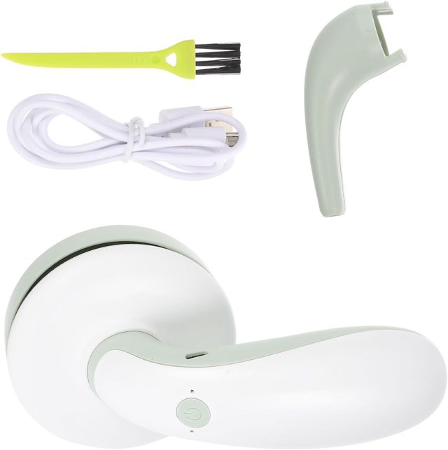 GALPADA Petit Aspirateur à Poussière Portable USB Vert Brosse en Nylon pour Bureau et Clavier, Capacité 1200mah, pour Nettoyage de Bureau et Voiture