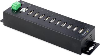 StarTech Hub Industriel USB 2.0 10 Ports, Robuste (USB210AIND-USB-A-HUB)
