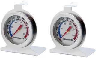 Lot de 2 thermomètres électriques pour four en acier inoxydable avec large échelle de 100 à 600 F pour une utilisation en cuisine