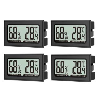 Lot de 8 thermomètres hygromètres numériques pour l'intérieur, le bureau, le salon, la chambre à coucher