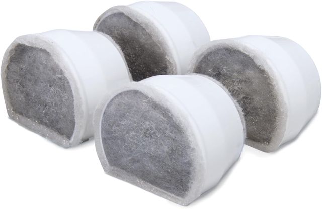 Petsafe - Filtre Au Charbon De Rechange Pour Fontaine À Eau Pour Animaux Drinkwell En Céramique Avalon Et Pagoda, 7,5 – 3,7 – 1,8 Litres, Bord De Ruisseau/De Mer, Matériel Naturel Et Sûr, Pack De 4