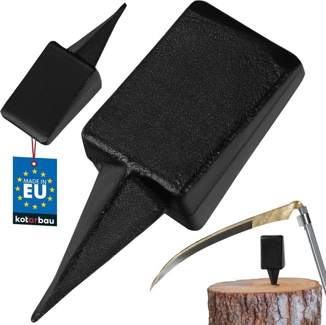 KOTARBAU Enclume Dengel, Pointue Forgée pour Le grenaillage des Lames de Faux Noir